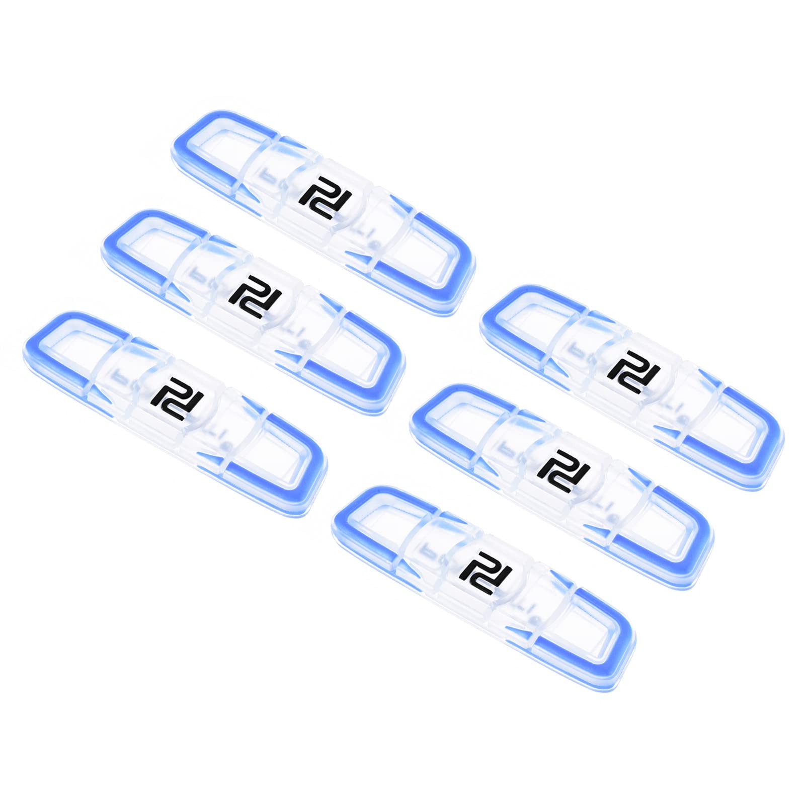 PATIKIL Tennis Racket Vibration Dampener, 6 Pack Soft Silicone Tennis Racquet Shock Absorber String Damping, Blue