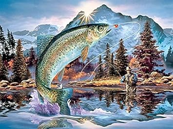 Fx Schmid Puzzle 300 Pieces Xxl Peche A La Truite Amazon Fr Jeux Et Jouets