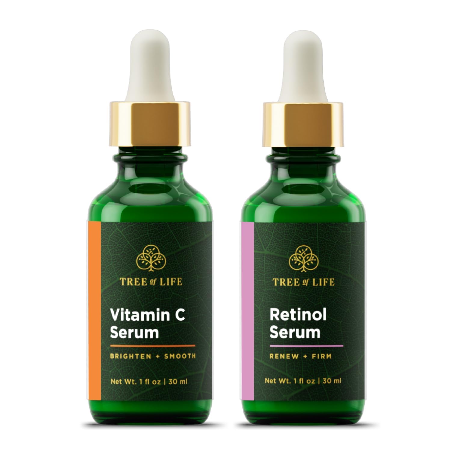 Serum Combo Pack - Vitamin C Serum, Retinol Serum for Face and Skin