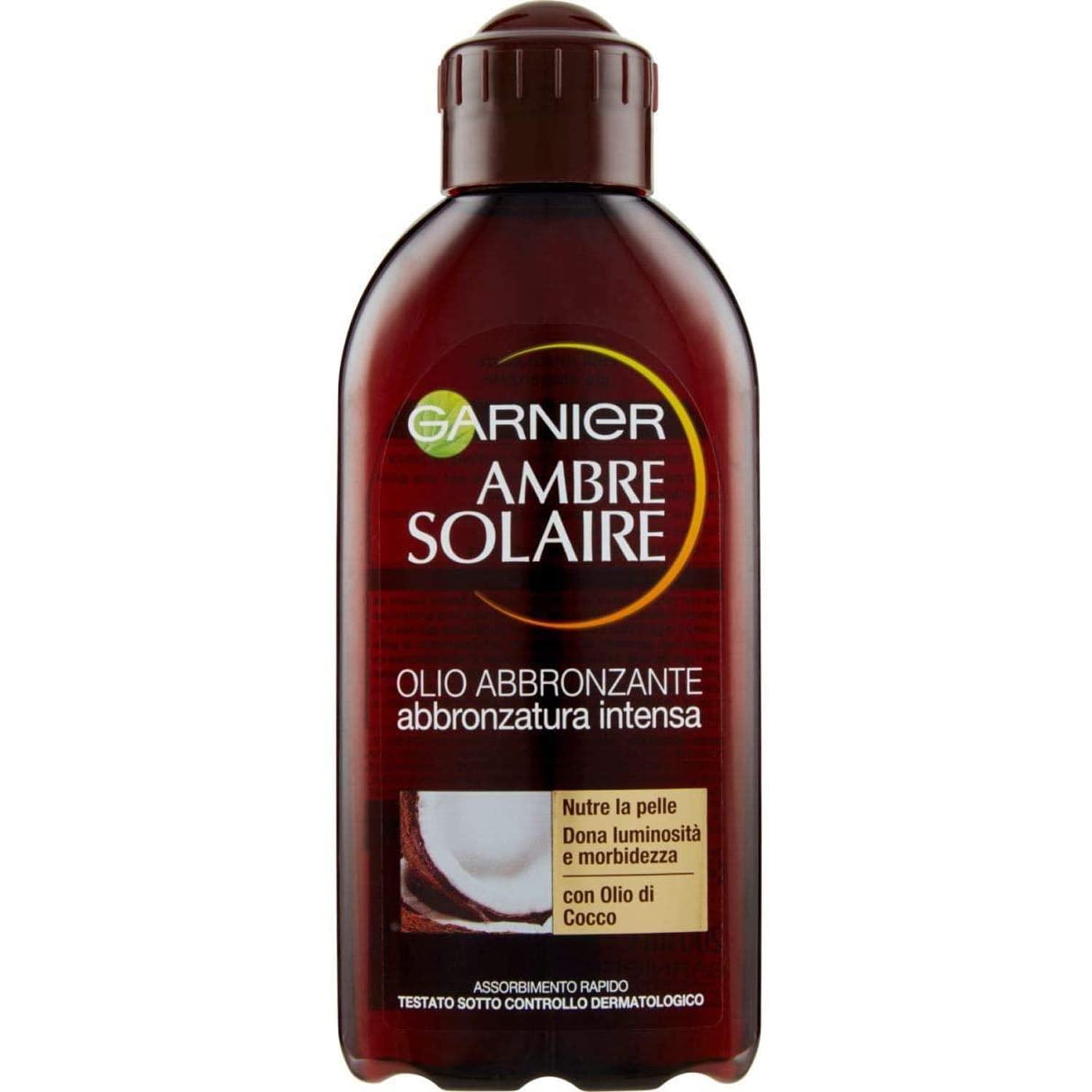 Garnier Ambre Solaire Tan Intense Coconut Oil 200ml (Italian Packaging)
