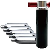 co2 Bike tire inflator,co2 inflator,co2 tire inflator,co2 tire inflator kit with 5 * 16g 3/8-24UNF Thread CO2 Cartridges, Bike tire co2 inflator for Mountain and Road Bicycles