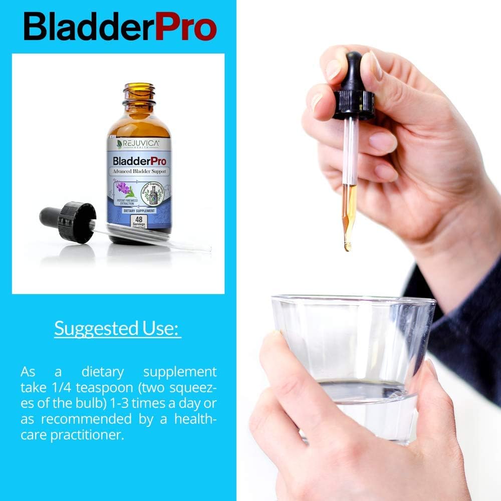 BladderPro Natural Bladder Control Supplement for Men and Women - Liquid Delivery for Better Absorption - Pumpkin Seed, Uva Ursi, Goldenrod and More: Health & Personal Care