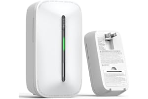 Ecoey Carbon Monoxide Detectors Plug-in with Advanced Electrochemical Sensor 10 Year Carbon Monoxide Detector Foldable Plug with Battery Backup CO Detector for Home and Kitchen FJ146A, 1 Pack