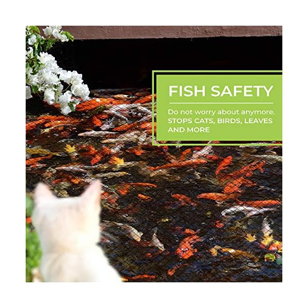 Anytime-Garden-4M-x-3M-POND-NET-COVER-Easy-Setup-Pool-and-Fishpond-Nylon-Netting-Protects-Fish-Ponds-and-Koi-from-Birds-and-Leaves-Durable-See-Through-Safety-Covers-Made-in-Europe Anytime Garden 4M x 3M POND NET COVER - Easy Setup Pool and Fishpond Nylon Netting Protects Fish, Ponds and Koi from…