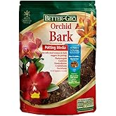Better-Gro Orchid Bark - Potting Medium for Orchids &amp; Tropical Plants, 4 qt | Premium grade potting medium;for repotting, root development, water retention, ideal for Phalaenopsis, epiphytic orchids