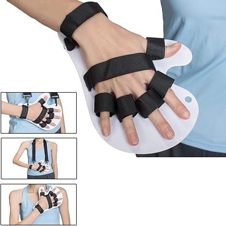 Amazon Co Jp 指のトレーニングボード指の添え木 手首の手首の訓練用装具 脳卒中 片麻痺および外傷性脳損傷のための指の装具 サイズ さいず 右手 ホーム キッチン
