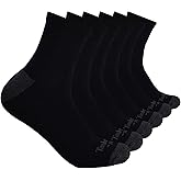 Timberland PRO mens 6-pack Quarter Socks