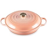 Le Creuset Enameled Cast Iron Signature Round Braiser, 3.5qt. Peche