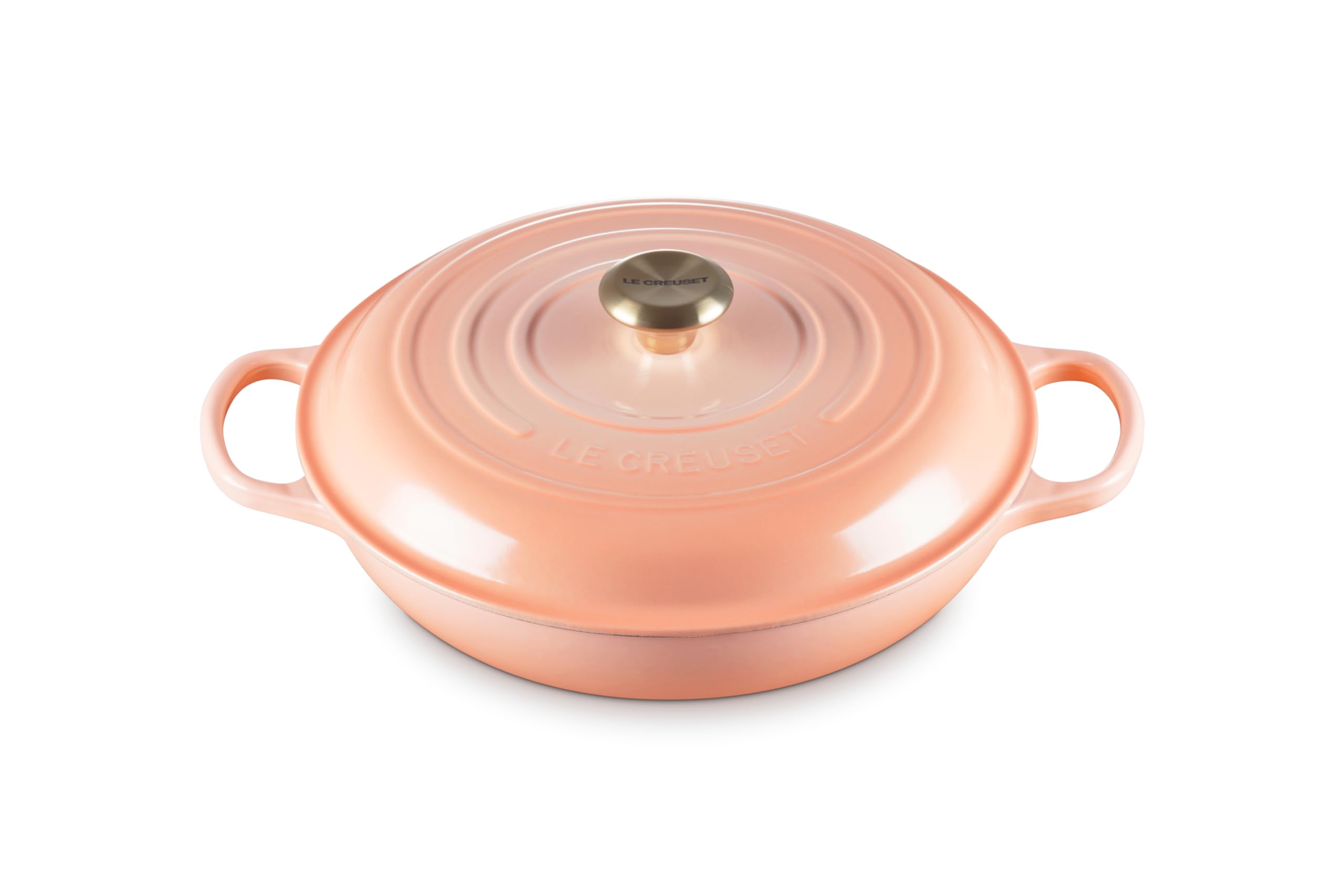 Photo 1 of Le Creuset Enameled Cast Iron Signature Round Braiser, 3.5qt. Peche