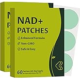 Domisport NAD Patches for Women and Men: 100% Nature NAD+ Patches for All Skin Types | 120 Day Supply