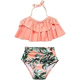 Amazon Co Jp 水着 女の子 上下セット 女児水着 フリル 花柄 可愛い Amazon Co Jp 水着 女の子 上下セット 女児水着 フリル 花柄 可愛い