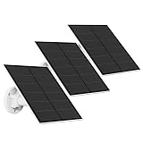 Solar Panel for Security Camera, 5W USB Solar Panel Compatible with Rechargeable Battery Camera, Solar Charger for Camera with IP65 Waterproof, Adjustable Bracket, 9.8ft Cable(3 Pack)