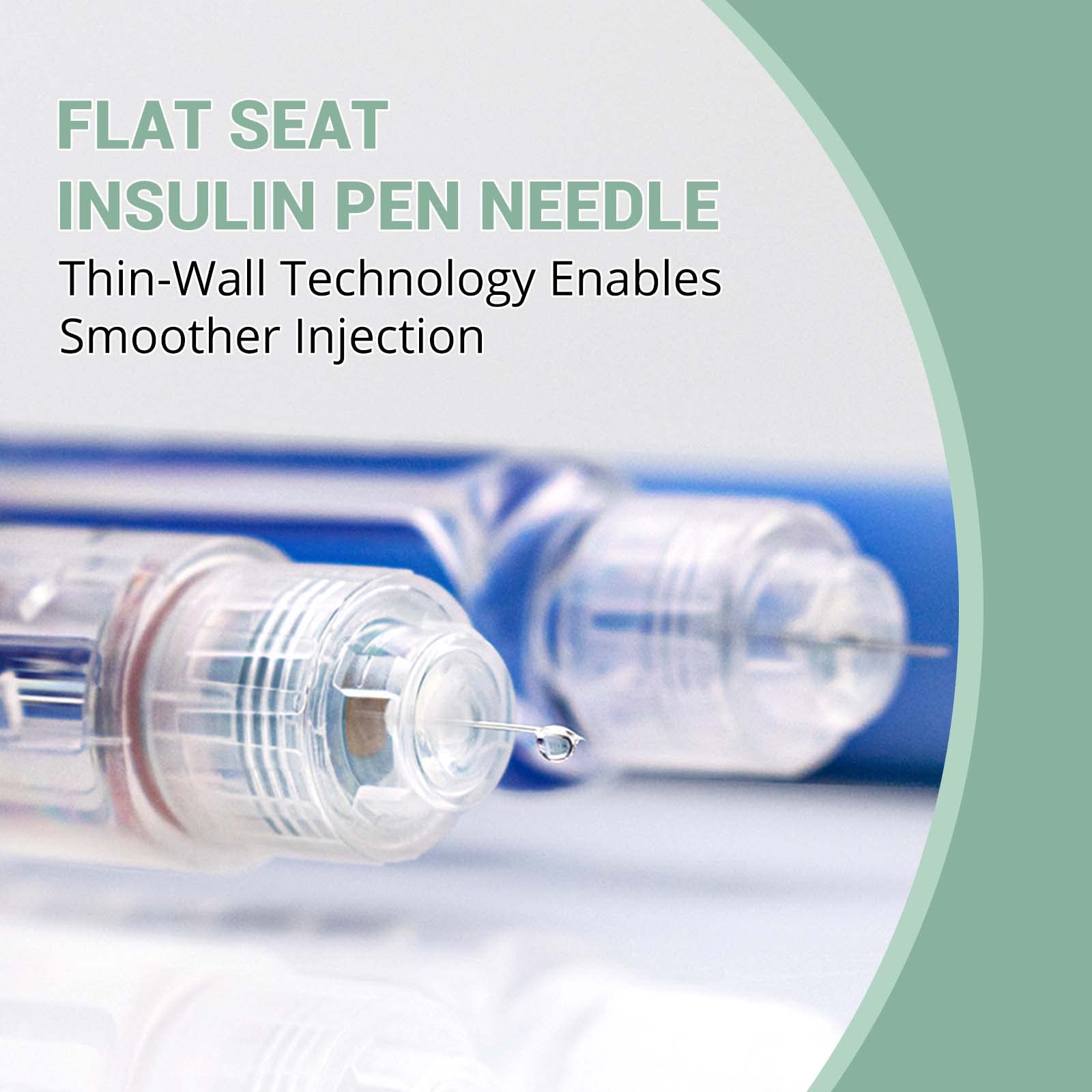 Pen Needles 32g 4mm Ultra Fine, Diabetic Needles for Insulin Injections, Compatible with Most Diabetes Pens, 100 Count 4mm x 32G (5/32”)
