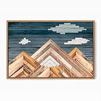 Framed Canvas Wall Art Colorful Abstract Canvas Prints Home Artwork Decoration for Living Room,Bedroom - 16x24 inches