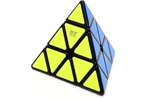 CuberSpeed qiyi Pyraminx Black Speed Cube MoFangGe Qiming QY Toys Pyramid Black Speed Cube