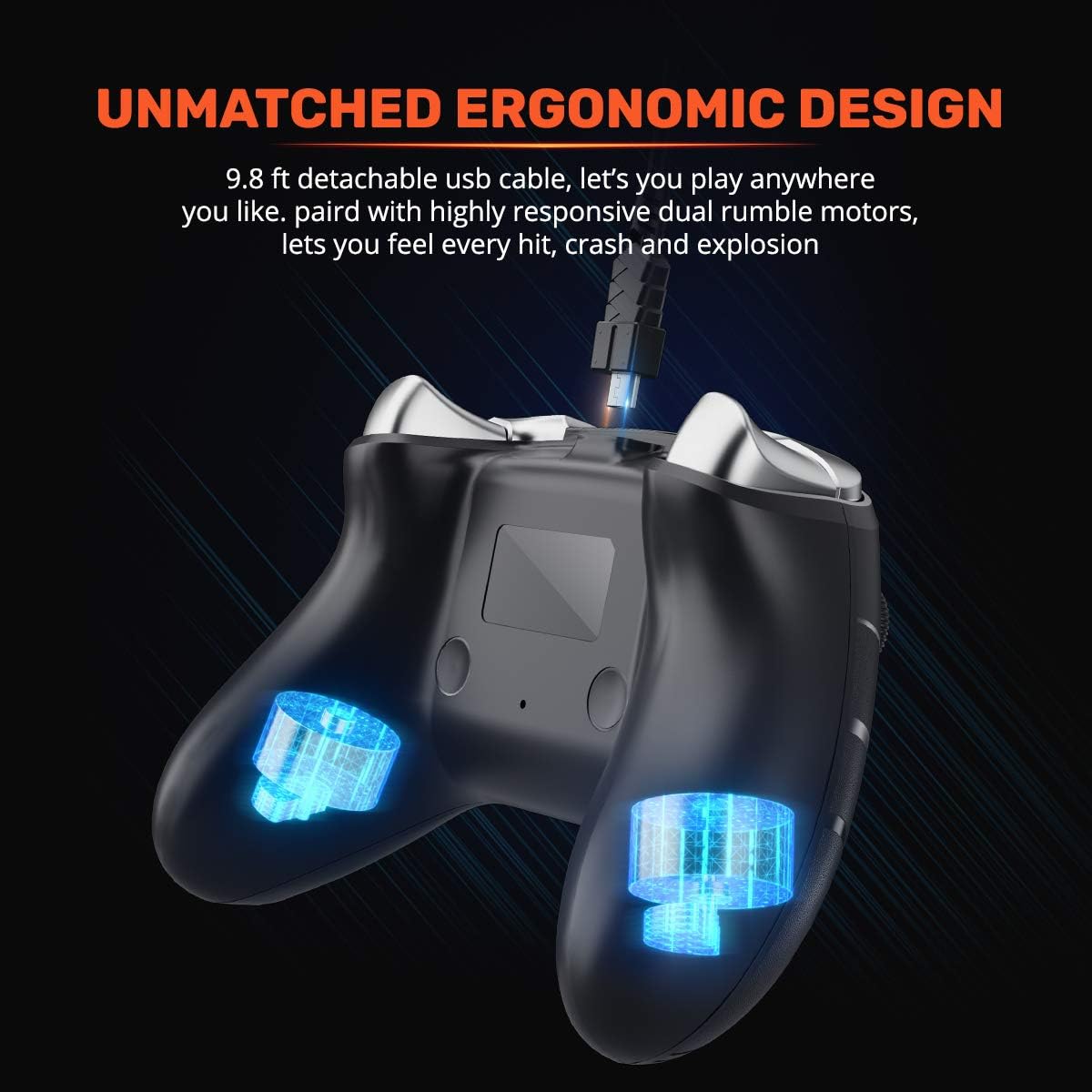 IFYOO XONE Wired PC Controller USB Gaming Gamepad Joystick for Computer & Laptop (Windows 10/8/7/XP, Steam) | Android | PS3 | Switch - [3.2M Detachable USB Cable]: Computers & Accessories