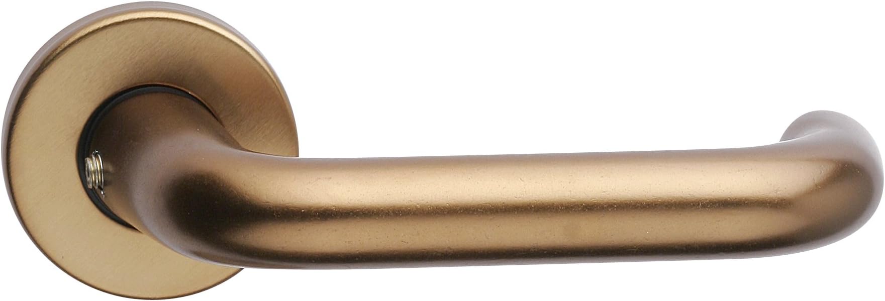 Home System dy733390 m Internal Door Handle with Rosette, Series Tubular, Burnished Aluminium