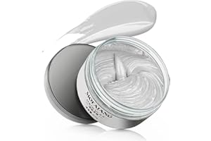 BrimFulite Temporary Hair Color Wax Instantly Coloring Hair Paint Wax Non-Greasy Washable Hair Styling Wax for Women Men Strong Holding for All Day for Parties Cosplay Masquerade (Gray)