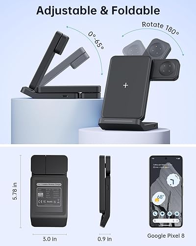Houflody in Foldable Wireless Charging Station Only for Google