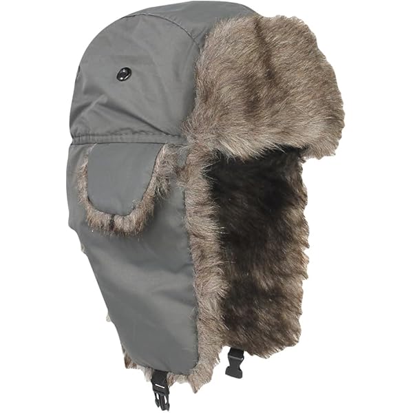 Futrzane Corduroy Trapper Hat - Womens Winter Hats with Ear Flaps