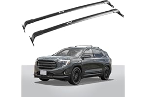 EZREXPM 220lbs Cross Bar Roof Rack Fit for GMC Terrain 2018-2024 Cargo Carrier Crossbar Rooftop Accessories (with Side Roof Rails)
