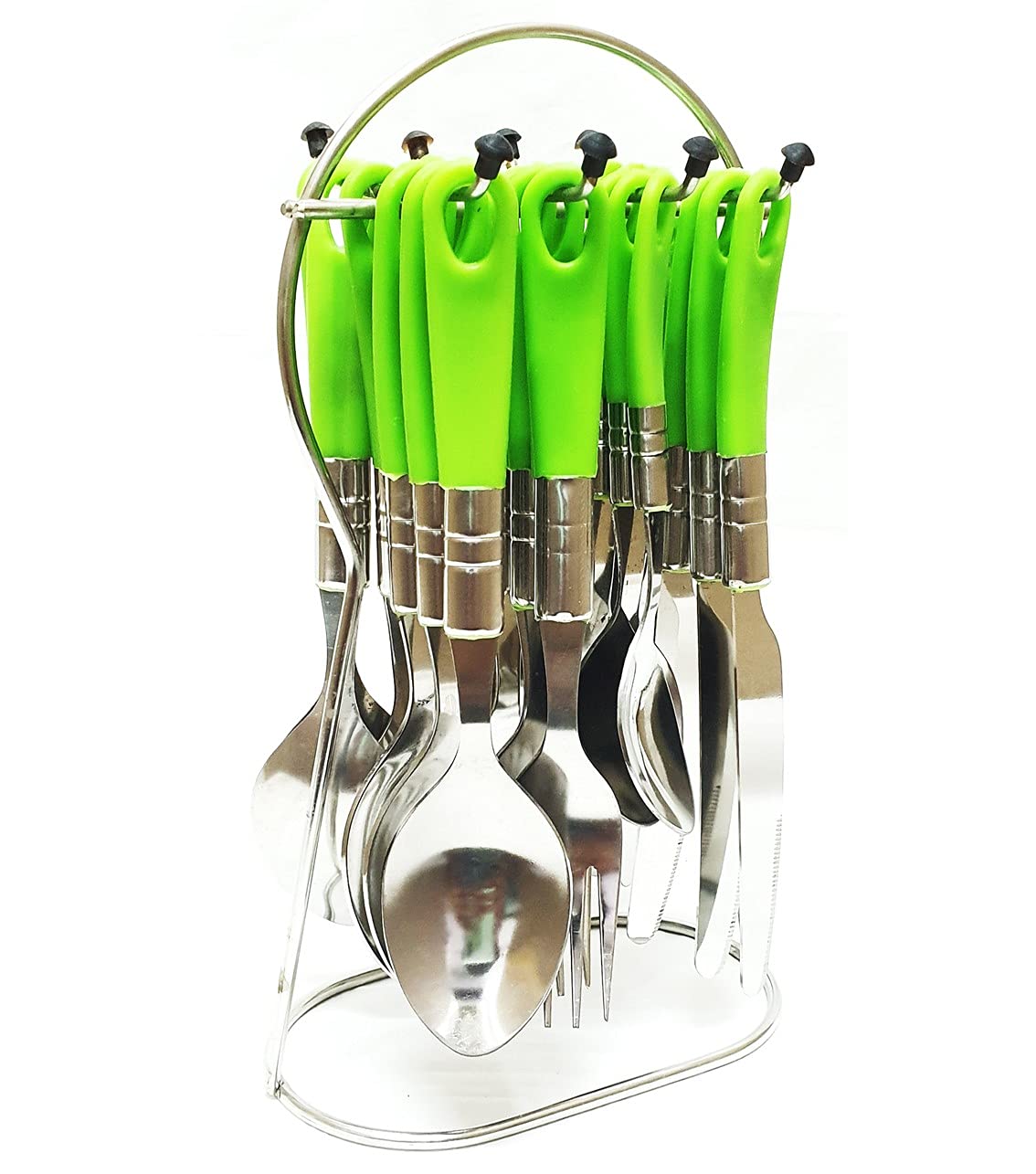 Buy Kiwilon Stainless Steel 24 Pieces Cutlery Set with Stand for Dining