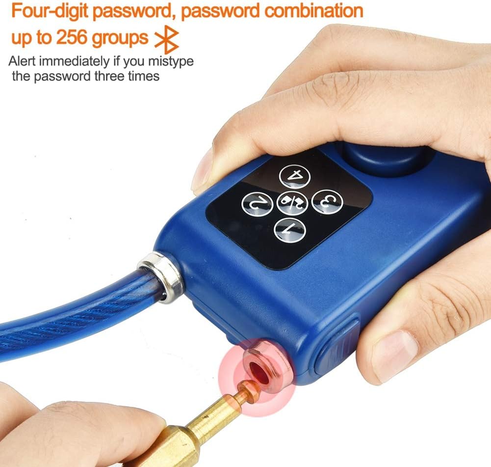 Alarm Chain Lock for Bikes & Gates - 110dB Siren, IP44, Keyless Keypad, Theft Cable E-Scooters, Motorcycles, and Mobility Devices - Image 5