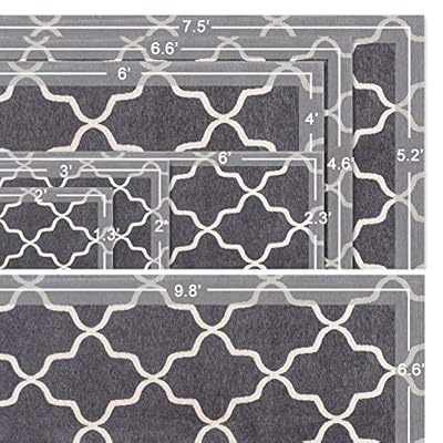 Asrug Moroccan Trellis Non-Slip Area Rug for Living Room Modern Design Carpet Mat for Entry, Patio, High Traffic Areas… 61Cn y0NAgL