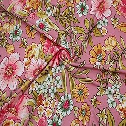60" Wide Printed 4-Way Stretch Venezia Polyester