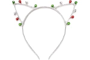 Needzo Jingle Bells Christmas Cats Ears Headband Accessory