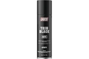 LAUCO Trim Black Matte Automotive Spray Paint – 13 oz Aerosol Can for Plastic, Aluminum, Steel & Stainless Steel Trim – Durable OEM-Style Finish