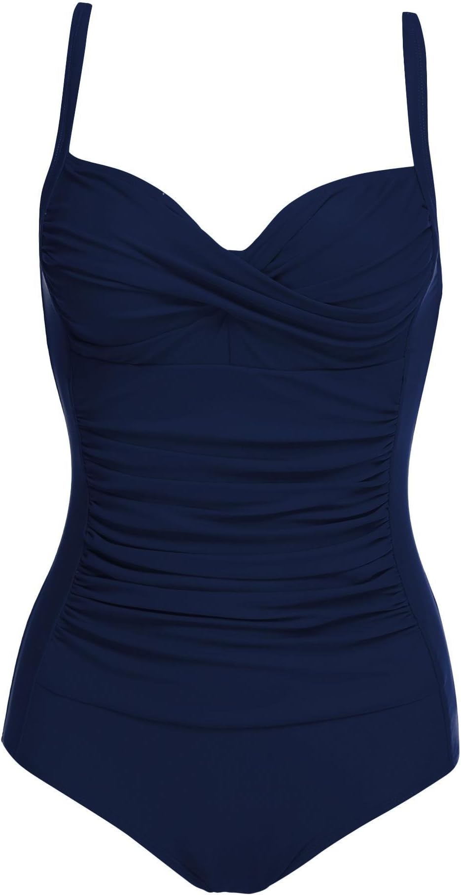 One Piece Swimsuit Women Tummy Control Monokini Swimwear Sexy V-Neck Bathing Suits S-XXL