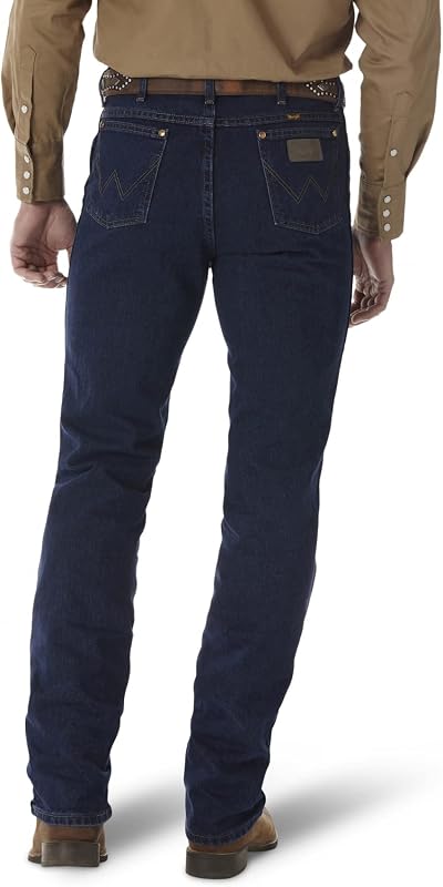 Jeans justos Denim Fit masculinos, Dark Stone Wash, 27 L x 32 Long, Pedra Escura, 27W x 32L