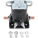 AFEISOL Hot Rod Starter Relay Solenoid 12V 4-Terminal Heavy Duty SW3 | Compatible with 1956-up Truck Starter, Replaces B-6A-11450A C6AF C7AF C3912 C9AF D2AF11450AA 50-430, Black
