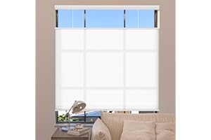 MYshade Top Down Bottom Up Shades Light Filtering Shade Cordless Blinds for Indoor Windows Honeycomb Cellular Sheer Window Blinds & Shades Easy to Install 34" W X 72" H (White)