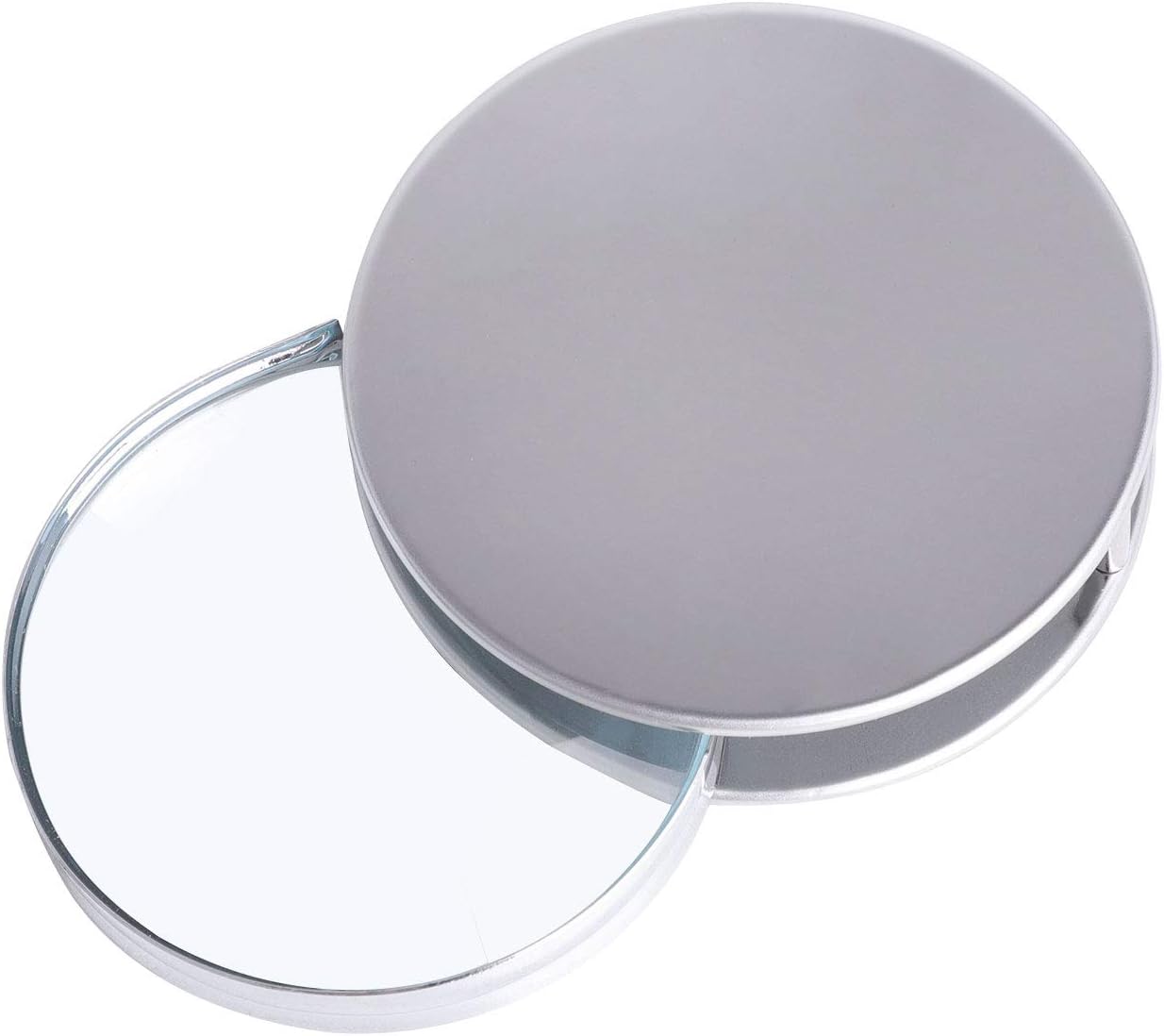 60mm Portable Metal Round Little Handy Magnifier 15X Mini Foldable Handheld Pocket Magnifying Glass Reading Jewelry Loupe for Shopping Travel Reading Map - Image 4
