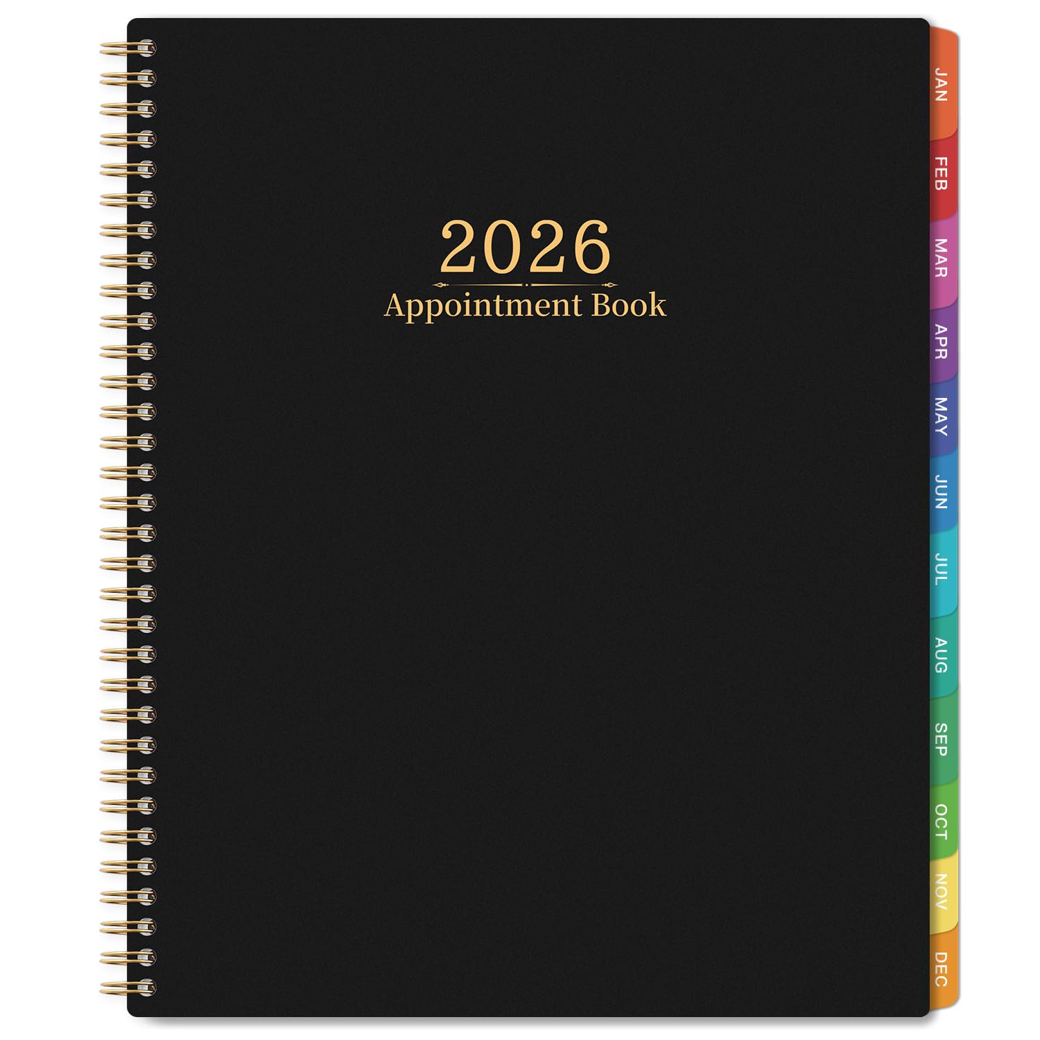 Photo 1 of 2026 Appointment Book - Daily Planner 2026 from Jan. 202 - Dec. 2026, 30-Minute Interval, Hourly Planner, Weekly Appointment Planner with Colorful Tabs, 8.5" x 11"