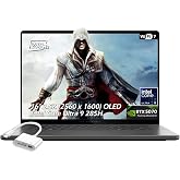 ASUS ROG Zephyrus G16 16" 2.5K OLED 240Hz Gaming Laptop, Intel Core Ultra 9 285H, RTX 5070 8GB, 16GB LPDDR5X 1TB SSD, Thunderbolt4, Wi-Fi7, Backlit KB, Win11, Eclipse Gray, w/USB Hub, W/GaLiMu