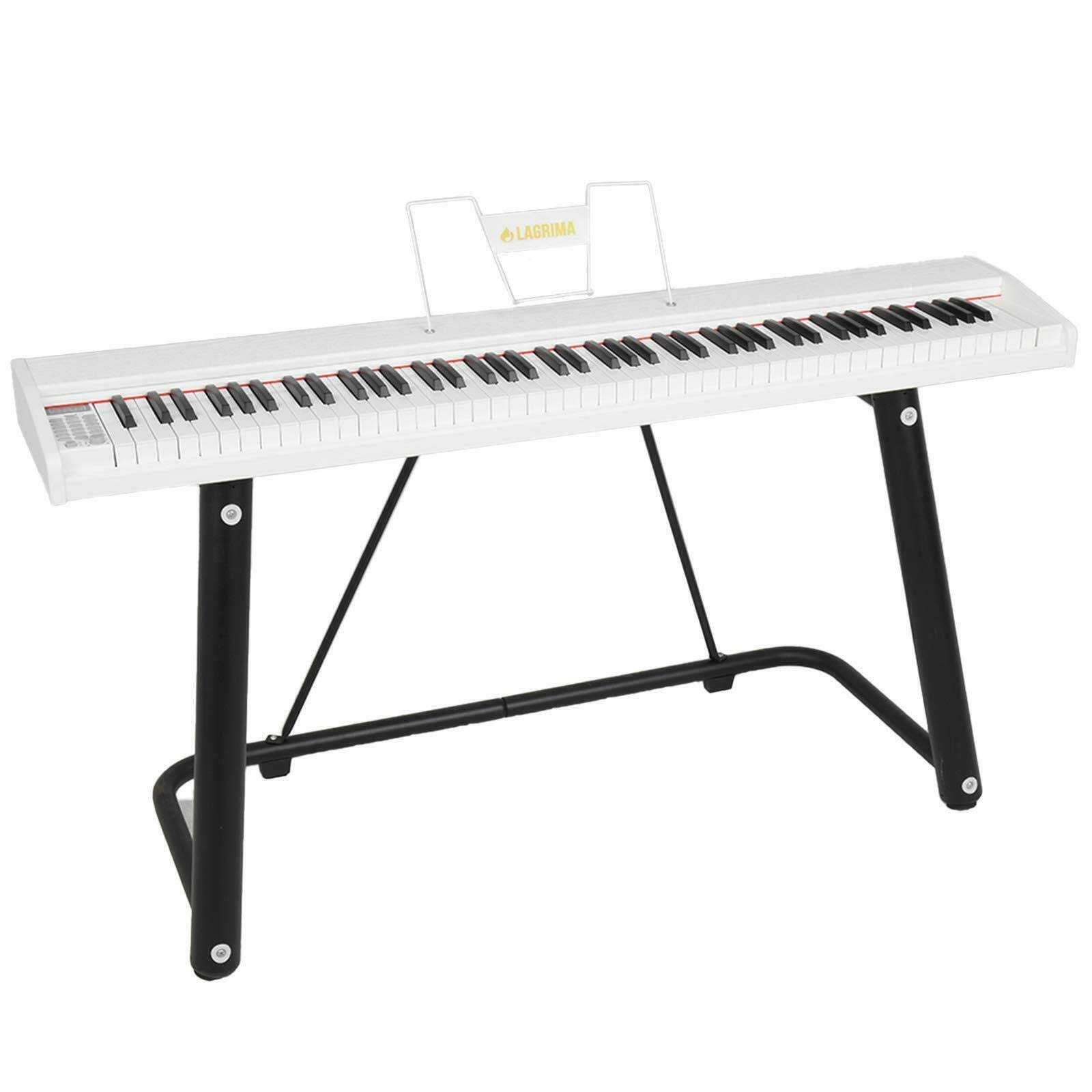 YIE 88 Key Electric Keyboard Piano with U Stand & Bluetooth & Sustain Pedal