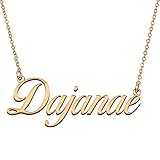HUAN XUN Customized Custom Simple Any Name Necklace