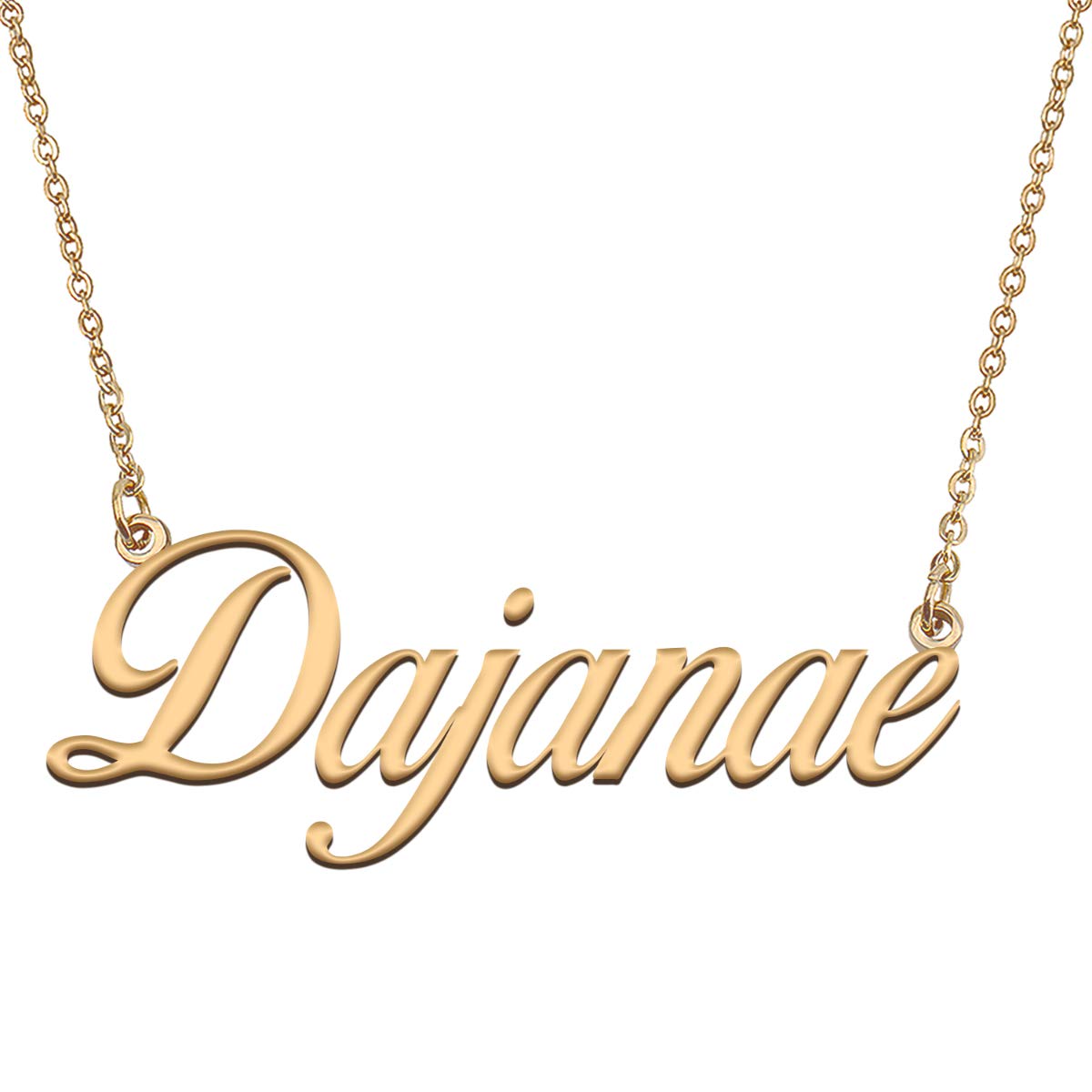 HUAN XUN Customized Custom Simple Any Name Necklace