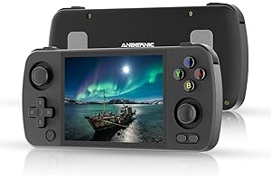 DAXCEIRRY RG405M Retro Handheld Game Console 4 Inch IPS Touch Screen Android 12 CNC Aluminum Alloy Unisoc Tiger T618 Portable Video Player 128G 3172 Games Support OTA Update (DXR-RG405M-Black)