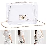 COROMAY Clear Purse for Women, Clear Crossbody Bag Stadium Approved, Clear Handbag Clear Clutch Purses for Women