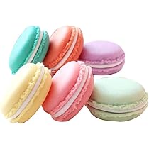 Society6 ケース Macarons by Elle Moss Amazon.com: yueton Pack of 6 Colorful Mini Macaron Shape