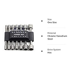 PANOVOS 14pcs Power Nuts Driver Drill Bit Tools Set