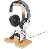CUIWHRL Controller and Headphone Stand for Desk Gaming Desk Accessories Controller and Headphone Holder Headset Holder Headset Stand