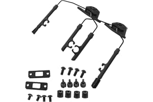 COMBATGEAR Tactical ARC Rail Adapter Kit Compatible with Comtac III Headset & Fast ARC/M-Lok/Team-Wendy2.0 Rail Helmets (Black)