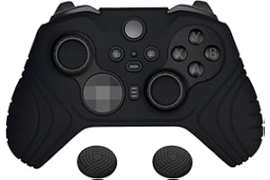 PlayVital Samurai Edition Anti Slip Silicone Case Cover for Xbox Elite Wireless Controller Series 2 Core, Ergonomic Soft Rubb