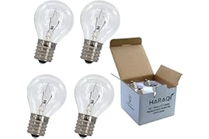 4 Pack S11 Intermediate E17 Base 25 Watt Bulbs for Lava Lamps,Replacement Bulbs for 13/14 inch Lava Lamps,Glitter Lamps