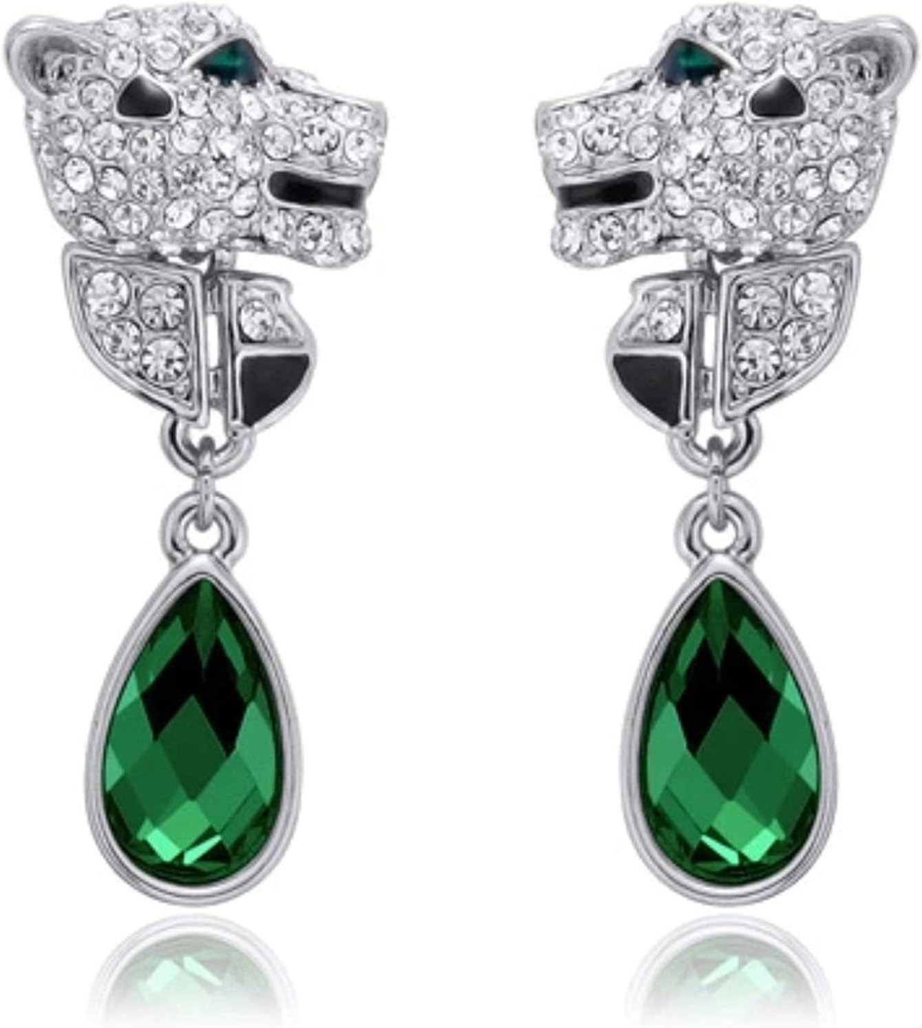 Crystal Lady Fashion Jewelley Designer Leopard Necklace, Pendants & Earrings for Woman Necklaces